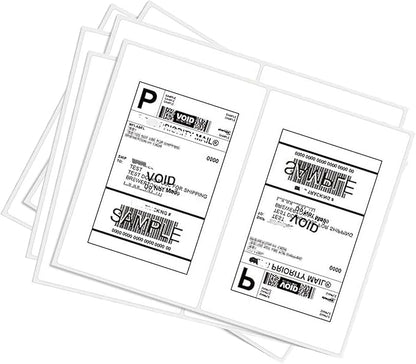 BESTEASY 200 Round Corner Half Sheet Self Adhesive Shipping Labels by BESTEASYLABELPRINTER
