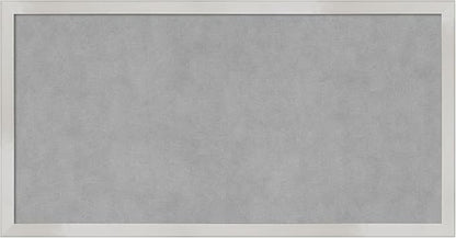 Amanti Art Silver Framed Magnetic Board 13x25 Small Vision Board by AmantiArt