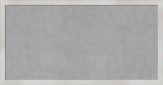 Amanti Art Silver Framed Magnetic Board 13x25 Small Vision Board by AmantiArt