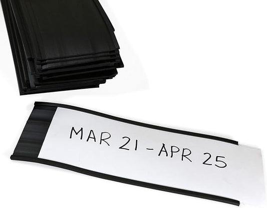 SmartSign 3 x 8 inch Flexible 'C' Channel Shelf Label Holders by SmartSign