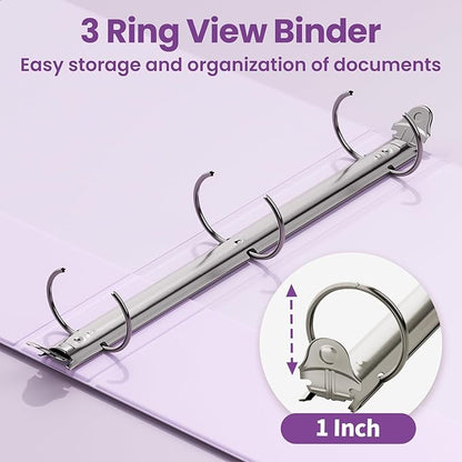 SUNEE 3 Ring Binder 1 Inch 1 Pack - Image 3