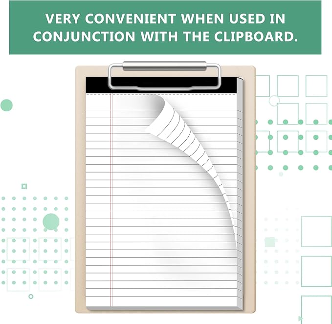 Legal Pads 5 x 8 Inch Notepad, 8 Pack Note Pads College Ruled Perforated Memo - Image 4
