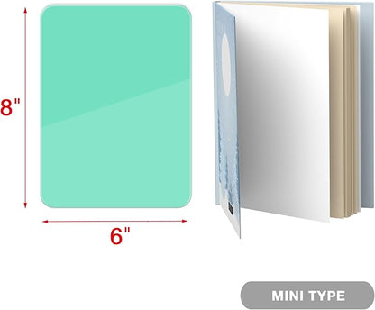 Mint Green Mini Desktop Pure Glass Whiteboard, Small Slope Slick Desk - Image 9