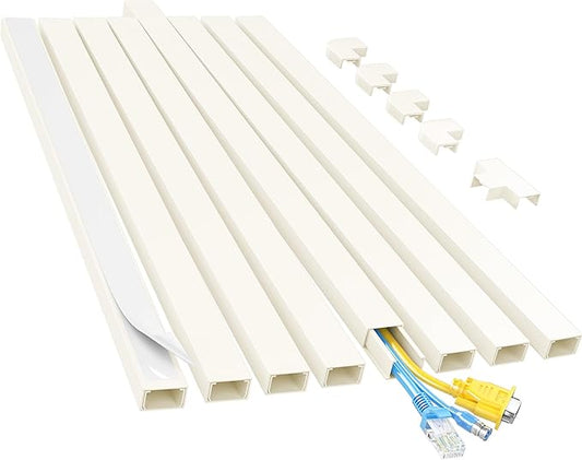 Yecaye Cord Hider, 113in Medium Cord Covers by Yecaye