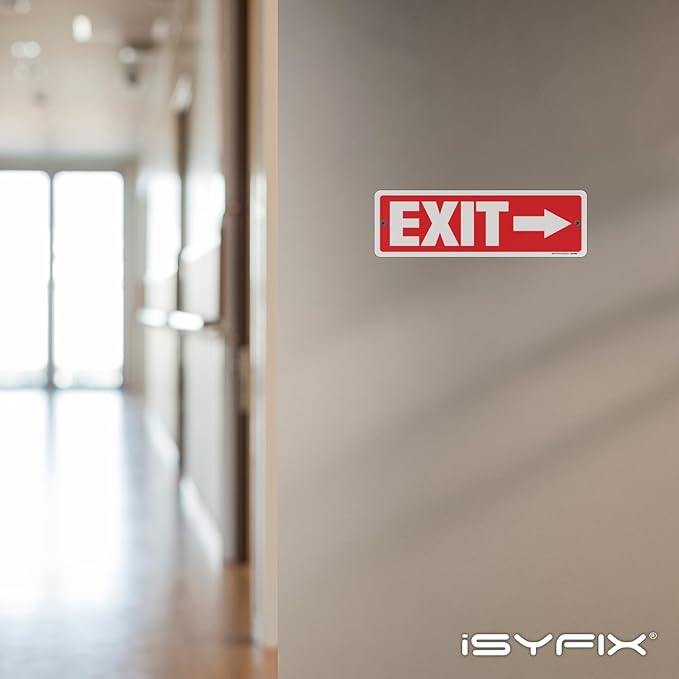 iSYFIX Exit Signs 12 Pack 12x4 Inch - Image 4