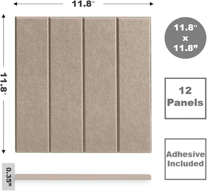 DECORITA Felt Bulletin Board Tiles | Modern Cork Board Alternative | Large Cork - Image 2