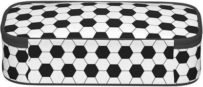 Soccer Texture Pencil Case Big Capacity Storage Pencil Pouch Stationery Bags - Image 4