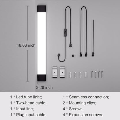Modlicht Plug in Light 4FT 5000K Linkable LED Tube Shop Closet Under-Cabinet - Image 7