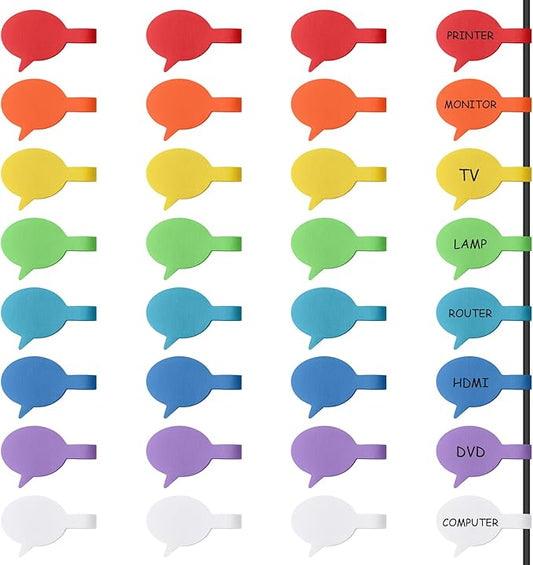Trilancer Cord Labels Cable Label, Reusable by Trilancer