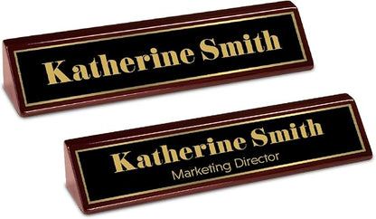 Custom Desk Wedge Name Plate - Image 3
