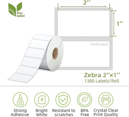 Compatible 2" x 1" Direct Thermal Labels Replacement - Image 2