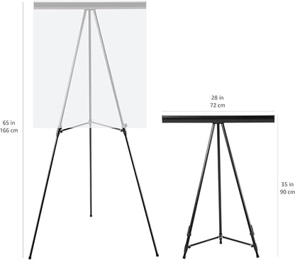 Amazon Basics High Boardroom Aluminum Flipchart Whiteboard and Display Easel - Image 4