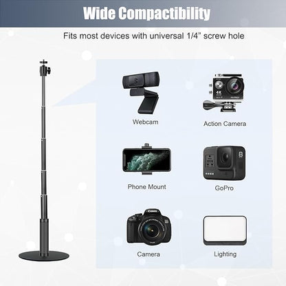 JCWINY Webcam Stand, 28 Inch Web Cam Stand - Image 5