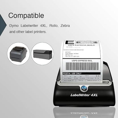 BETCKEY - Compatible DYMO 1744907 Shipping Labels, Perforated, Compatible - Image 4
