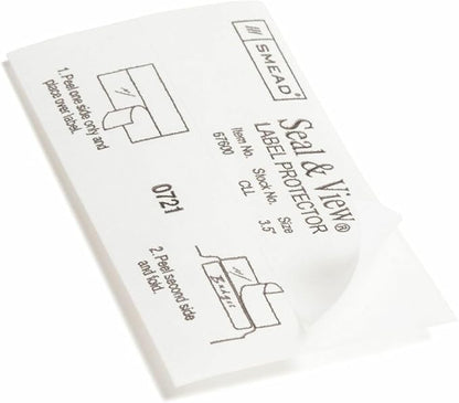 Smead Seal and View® Clear Label Protector, Size 3-1/2x1-11/16-Inches Before - Image 8