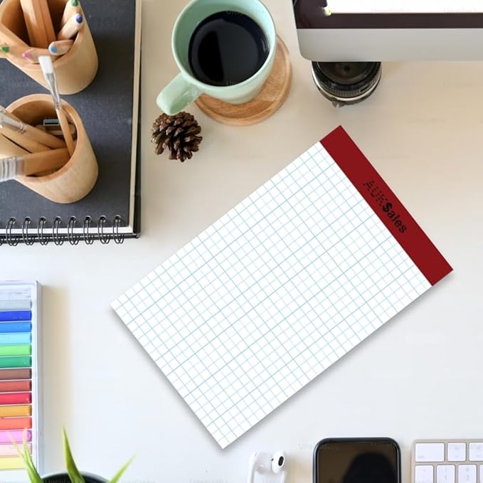 Grid Paper Pad 5x8 Inches, Graph Paper Pad 4x4, Grid Notepad, 1 Pack, 5x8 Graph - Image 5