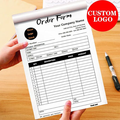 Personalized Invoice Book Custom 2 Part/3 Part Receipt Book Quote Estimate - Image 7