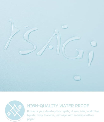 YSAGi Non-Slip Leather Desk Pad, Waterproof Laptop Computer Desk Keyboard Mat - Image 3