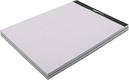 Amazon Basics Quad-Ruled Graph Paper Pad, 8.5 Inch x 11.75 Inch, 100 Sheets/Pad - Image 2