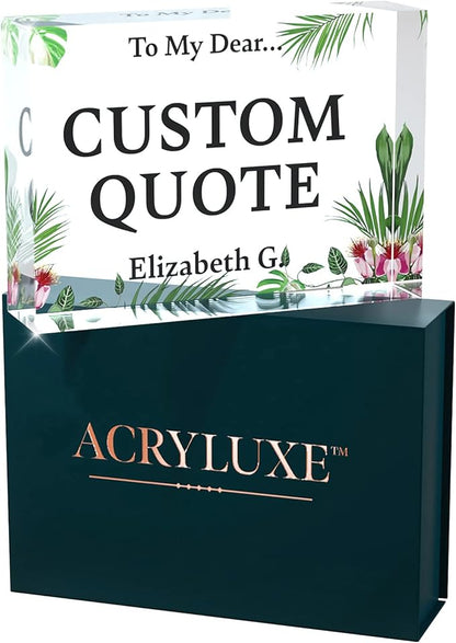 Personalized Gifts, Custom Quote Block Letter Board, Crystal-Clear Acrylic - Image 9