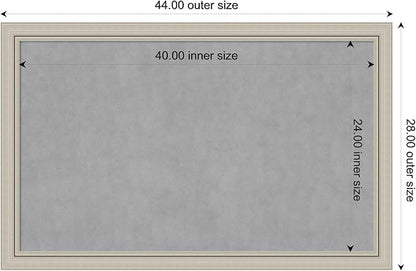 Amanti Art Silver Framed Magnetic Board 28x44 Large Vision Board - Image 4