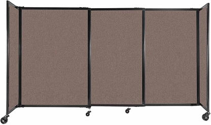 Versare Straightwall Sliding Portable Wall Partition | Freestanding Office by VERSARE