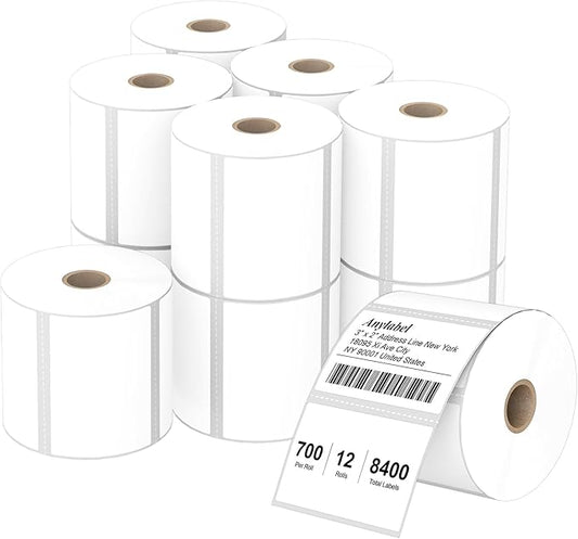 Compatible 3" x 2" Direct Thermal Labels Replacement by Anylabel