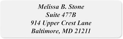 Clear Personalized Return Address Labels - Image 3