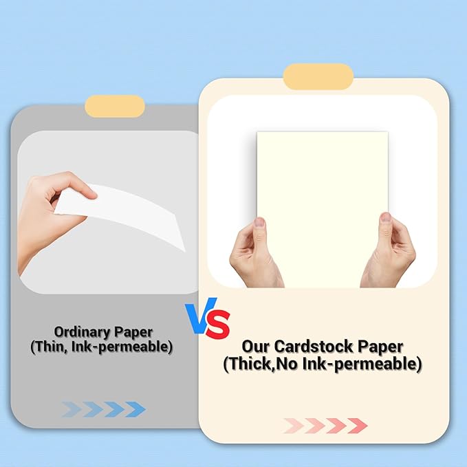 Cardstock 8.5 x 11, Thick Printer Paper, Card Stock Paper 200 gsm, 120 Sheets - Image 4