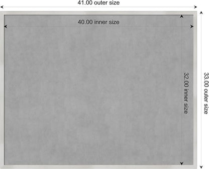 Amanti Art Silver Framed Magnetic Board 33x41 X-Large Vision Board - Image 4