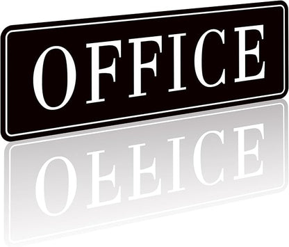 The Office Door Sign for Home and Business，Self-Adhesive Waterproof and by LUHIMO