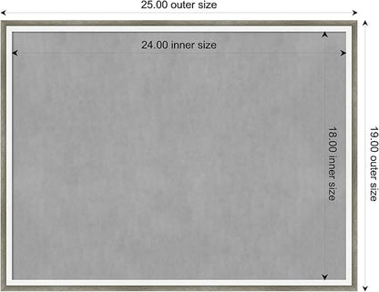 Amanti Art Silver Framed Magnetic Board 19x25 Medium Vision Board - Image 4
