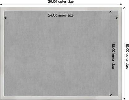 Amanti Art Silver Framed Magnetic Board 19x25 Medium Vision Board - Image 4