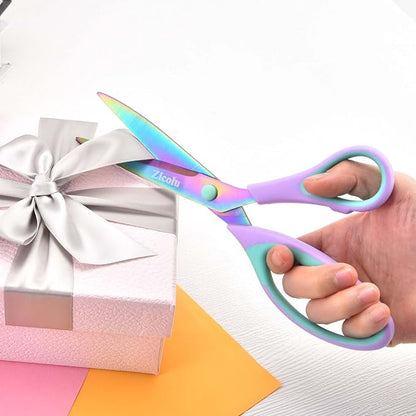 Zicolu Craft Scissors Set of 3 pack, Sharp Rainbow Titanium Coating All Purpose - Image 8