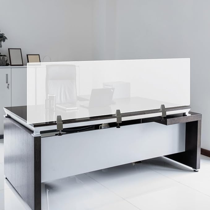 Desk Divider for Students and Desk Privacy Panel, Frosted Acrylic Plexiglass - Image 8