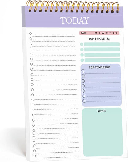 to Do List Notepad with 60 Tear Off Sheets, 6.7 x 9.8" to Do List Notebook by Thboxes