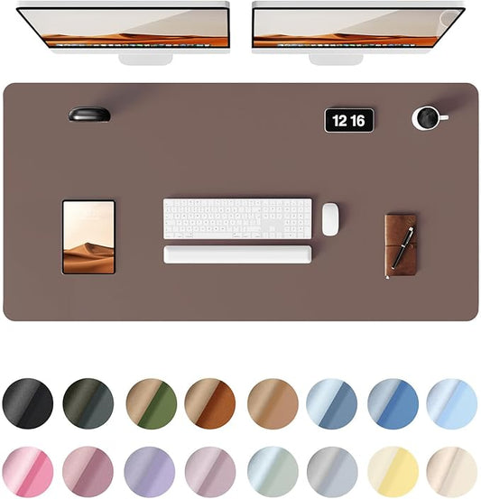 YSAGi Leather Desk Protector, Office Mat, Large Mouse Mat, Non-Slip PU Leather by YSAGi