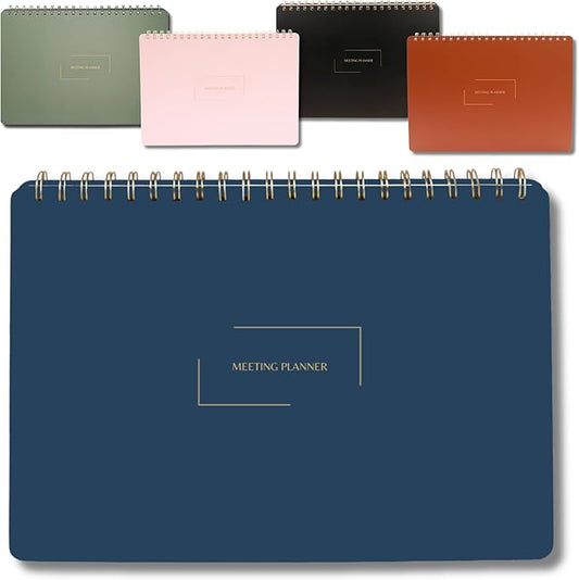 Merely Home | Meeting Notebook for Work | 8.25" x 11.75" | Project Planner | by MerelyHome
