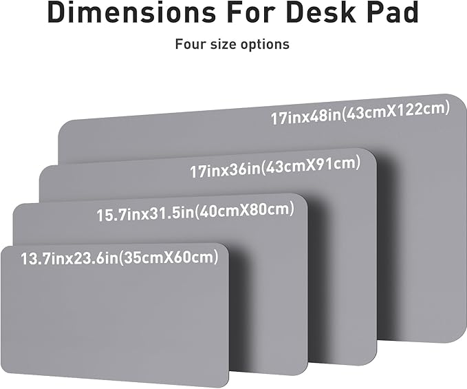 Aothia Leather Desk Pad Protector, Mouse Pad, Office Desk Mat, Non-Slip PU - Image 6