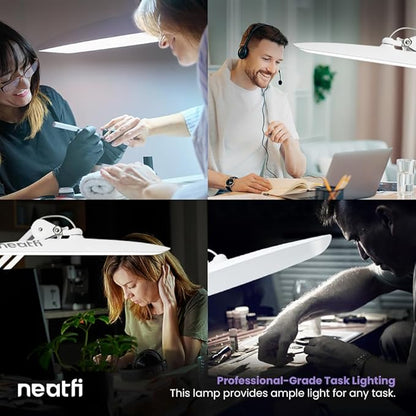 Neatfi XL 2, 200 Lumens LED Task Lamp, 4 Level Brightness, 3 Light Modes - Image 9