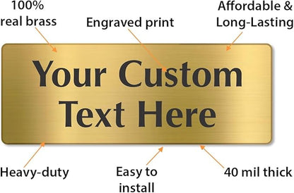 SmartSign Custom Brass Sign - Image 3