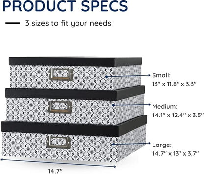Soul & Lane Black and White Decorative Storage Boxes - Image 8