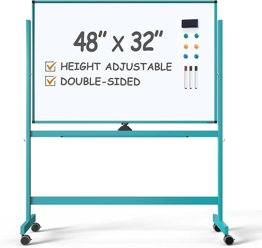 TSJ OFFICE Large Rolling Whiteboard by TSJOFFICE