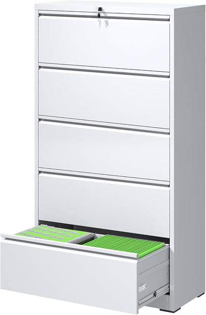 FLIXELIO 5 Drawer Metal Office Storage Filing Cabinet by FLIXELIO