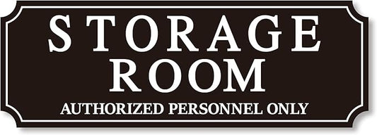 Storage Room Door Sign for Business and Home, Self-Adhesive Durable Modern by LUHIMO