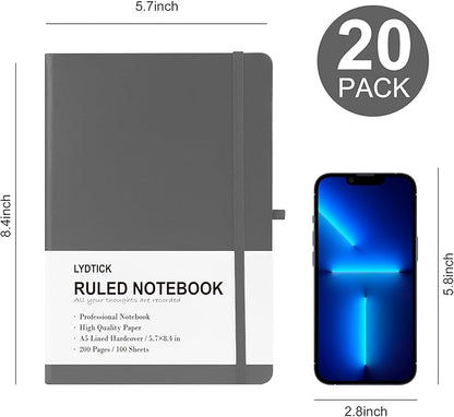 LYDTICK 20 Pack Journals for Writing College Ruled Notebooks Journal in Bulk - Image 2