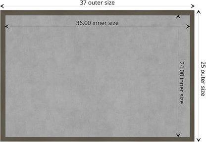 Amanti Art Grey Framed Magnetic Board 25x37 Large Vision Board - Image 4