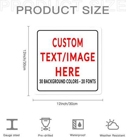 Custom Sign Personalized Custom Metal Sign, Customize - Image 6