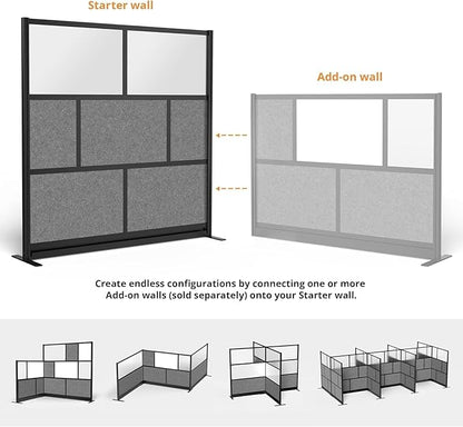 Stand Up Desk Store Expanse Modular Wall | 70'' x 70'' Wall | Expandable - Image 2