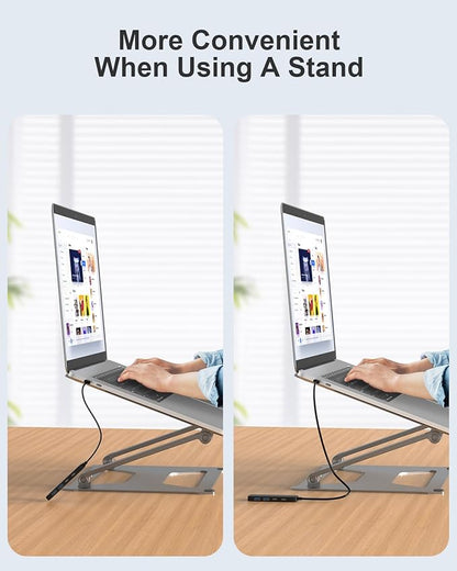 Dual USB C USB A 3.0 Hub: 4 Ports USB Hub - Image 8